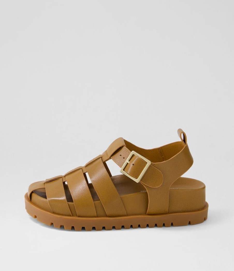 Shoes DJANGO & JULIETTE | Ulycia Toffee Leather Sandals