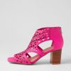 Shoes DJANGO & JULIETTE | Panter Hot Pink Leather Sandals