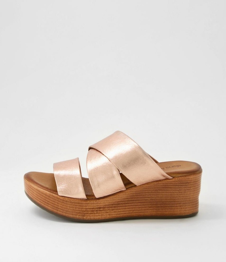 Shoes DIANA FERRARI | Cisabel Rose Gold Leather Sandals