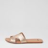 Shoes MOLLINI | Leamon Champagne Leather Slides