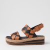 Shoes DJANGO & JULIETTE | Acke Black Dark Tan Weave Leather Espadrilles