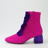 Shoes DJANGO & JULIETTE | Marzia Fuchsia Purple Suede Ankle Boots