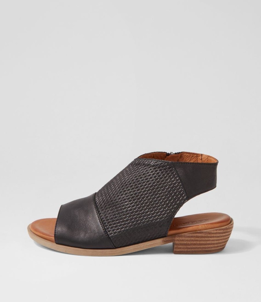 Shoes DIANA FERRARI | Bili Black Leather Sandals