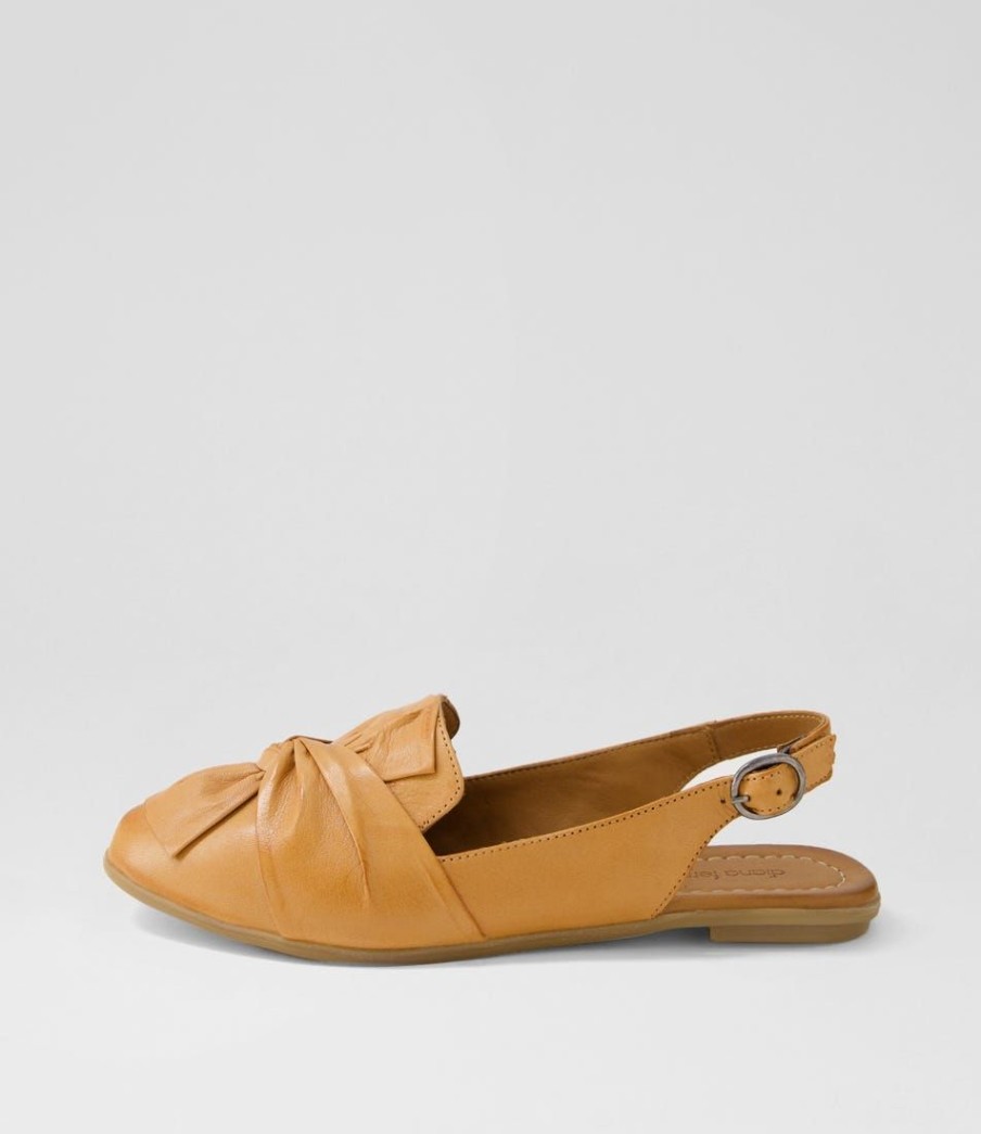 Shoes DIANA FERRARI | Liby Tan Leather Flat Shoes