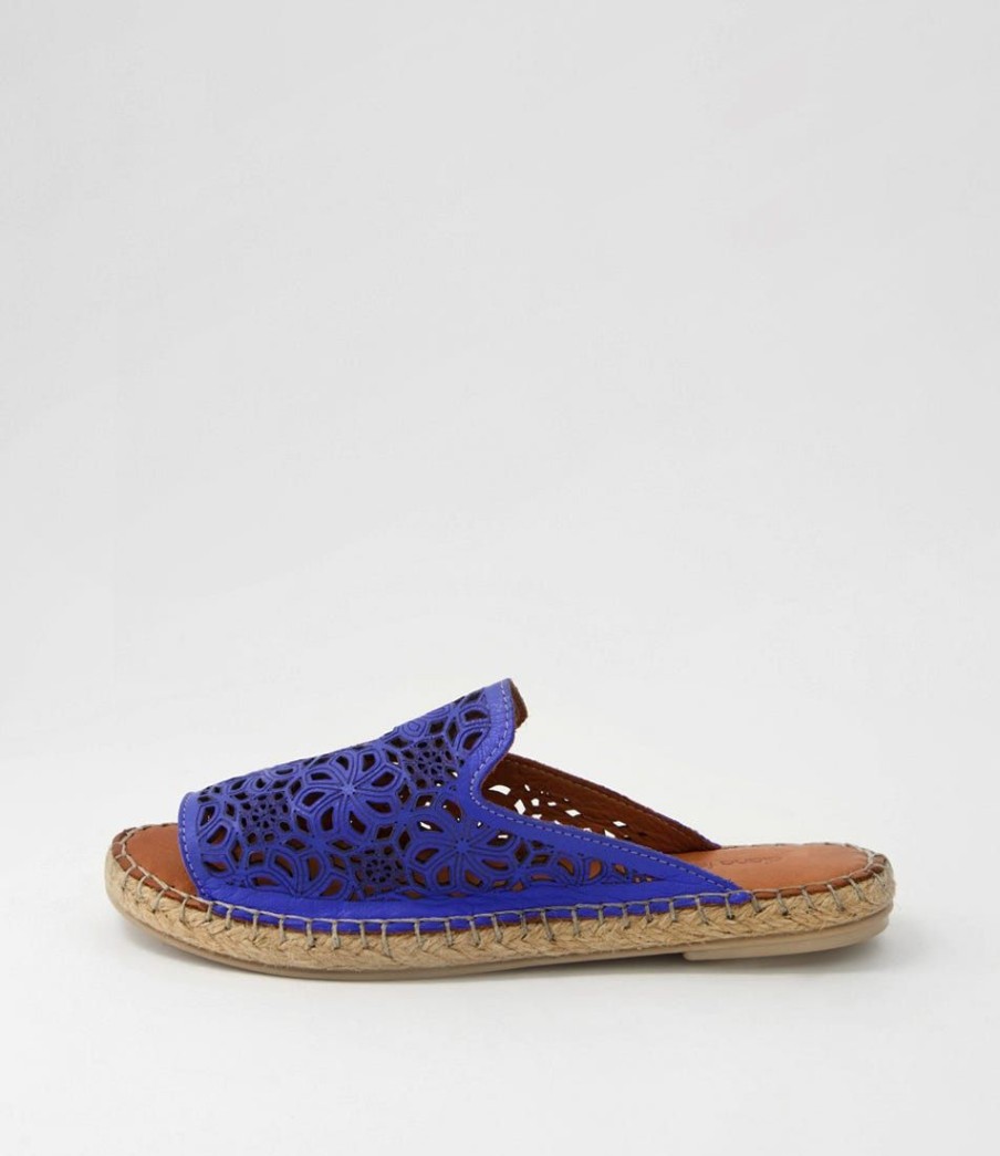 Shoes DIANA FERRARI | Pips Cobalt Leather Slides