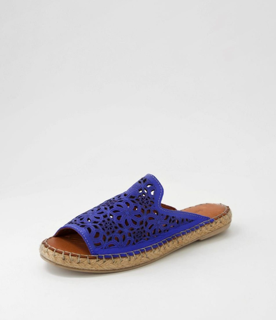 Shoes DIANA FERRARI | Pips Cobalt Leather Slides