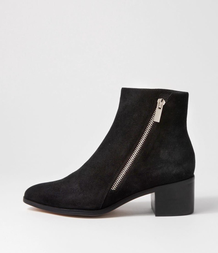 Shoes MOLLINI | Spayn Black Suede Ankle Boots