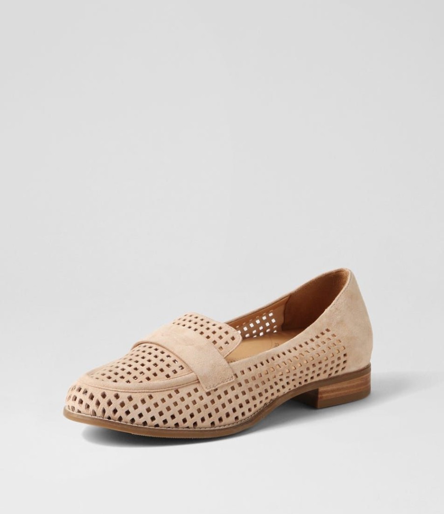 Shoes ZIERA | Toppiey Xf Latte Suede Loafers