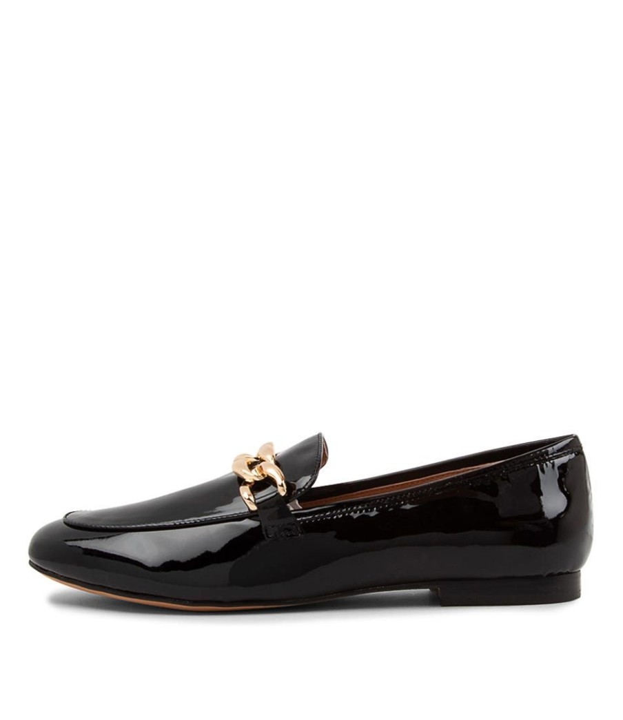 Shoes MOLLINI | Goose Black Patent Leather Loafers