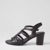 Shoes DIANA FERRARI | Callane Black Leather Sandals