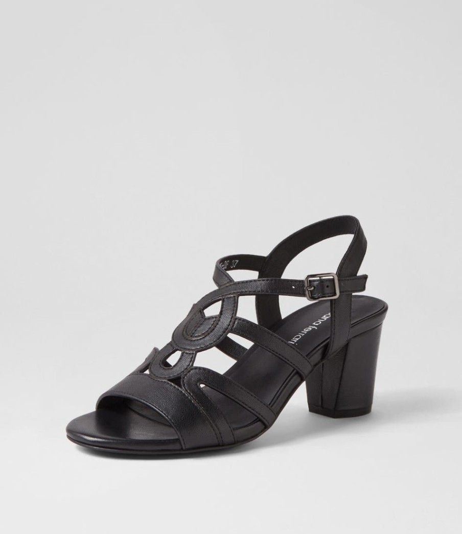 Shoes DIANA FERRARI | Callane Black Leather Sandals