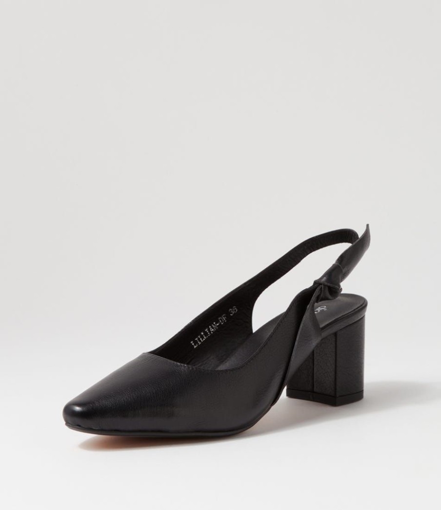 Shoes DIANA FERRARI | Lillian Black Leather Heels