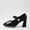 Shoes DJANGO & JULIETTE | Kesava Black Silver Suede Jewels Heels