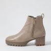 Shoes DJANGO & JULIETTE | Dinis Ash Leather Ankle Boots