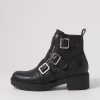 Shoes DJANGO & JULIETTE | Xantha Black Leather Ankle Boots