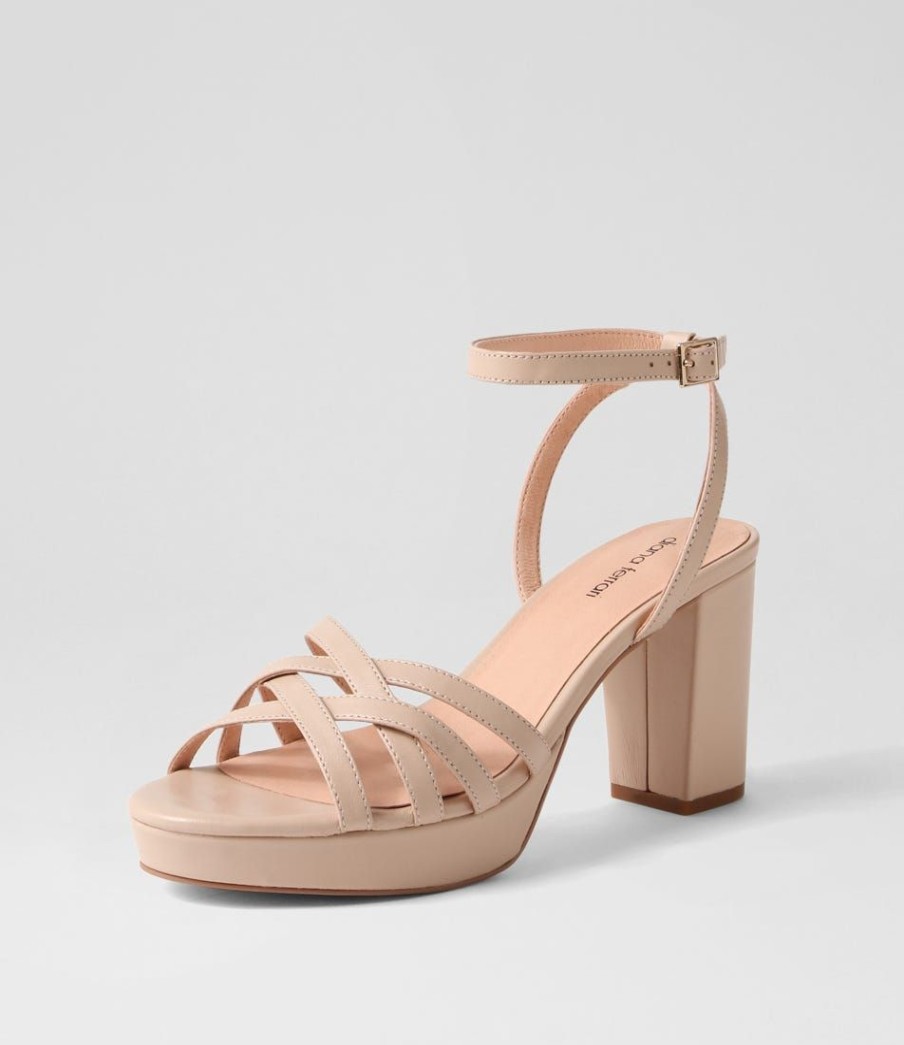 Shoes DIANA FERRARI | Careen Nude Leather Sandals