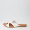 Shoes DJANGO & JULIETTE | Jacmel White Leather Slides