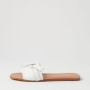 Shoes TOP END | Langela White Leather Slides