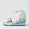 Shoes TOP END | Graple Denim Blue Multi Leather Espadrilles