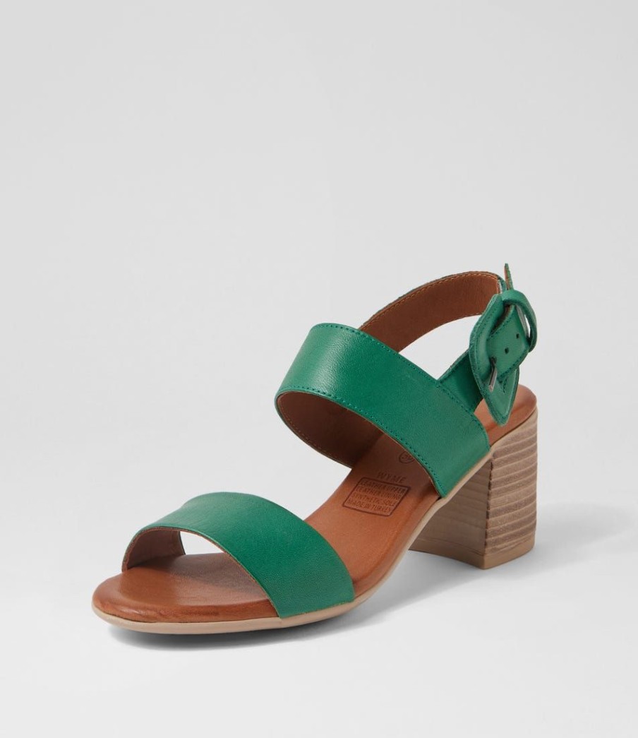 Shoes DIANA FERRARI | Wyme Emerald Leather Sandals