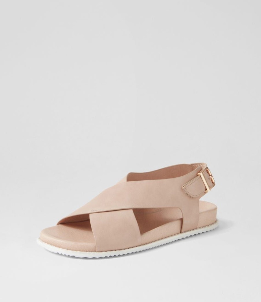 Shoes ZIERA | Hanako W Cafe Leather Sandals