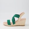 Shoes DIANA FERRARI | Jolli Emerald Elastic Espadrilles