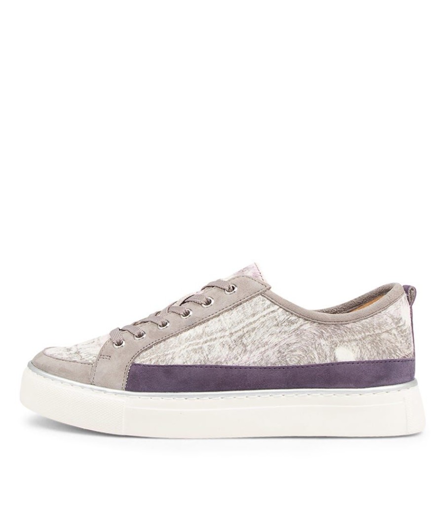 Shoes ZIERA | Podi Xf Grey Lavender Leather Sneakers