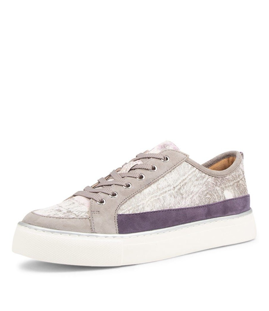 Shoes ZIERA | Podi Xf Grey Lavender Leather Sneakers