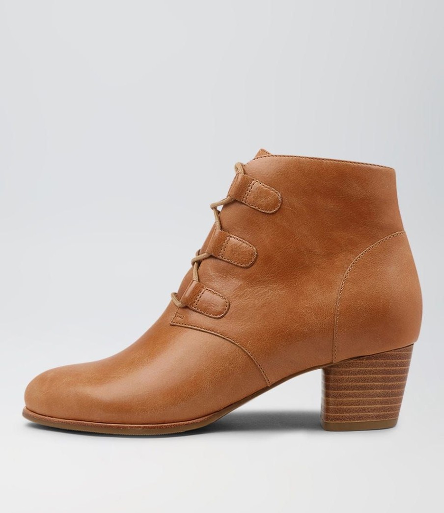 Shoes ZIERA | George W Tan Leather Lace Up Boots