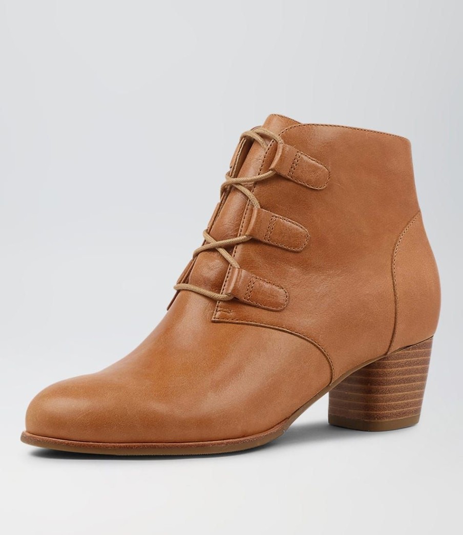 Shoes ZIERA | George W Tan Leather Lace Up Boots