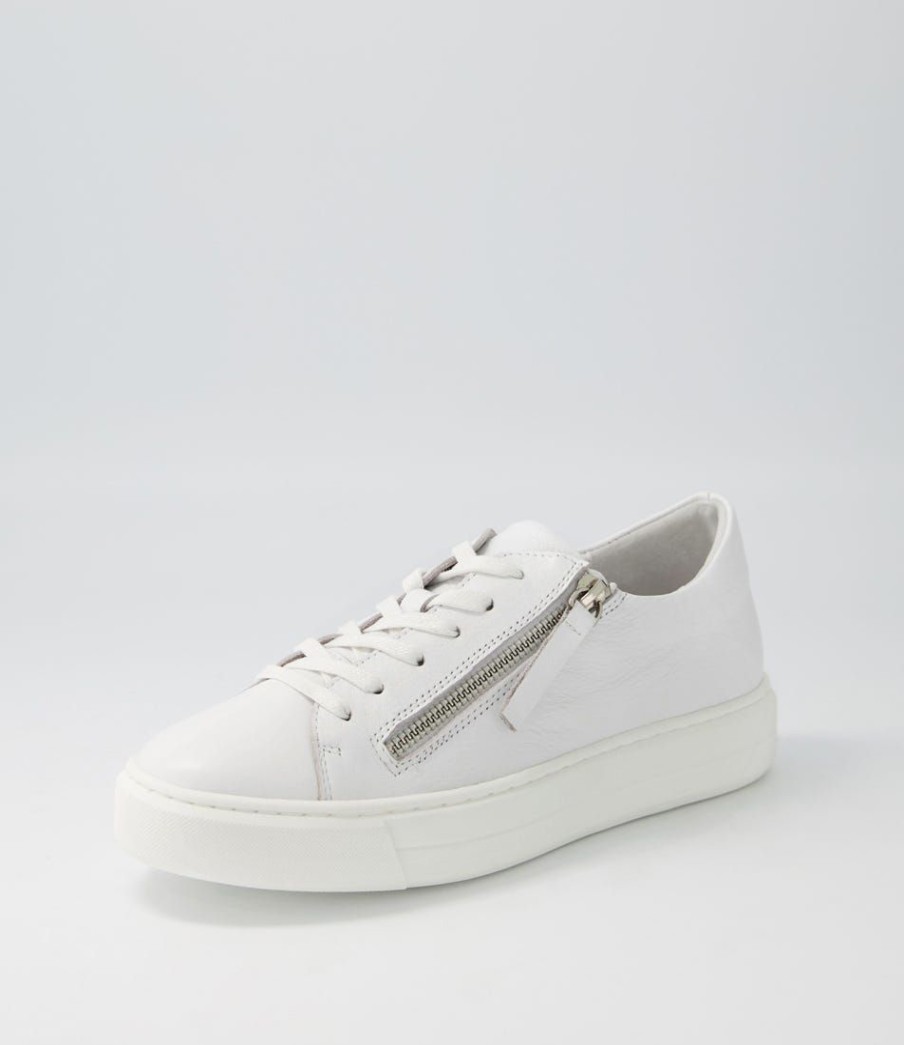 Shoes DJANGO & JULIETTE | Yuna White Leather Sneakers