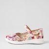 Shoes ZIERA | Sebille Xf Pansy Floral Leather Mary Janes