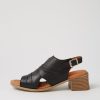 Shoes DIANA FERRARI | Sosah Black Leather Sandals