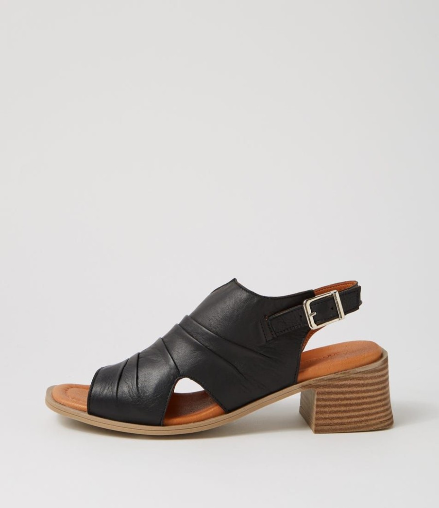 Shoes DIANA FERRARI | Sosah Black Leather Sandals