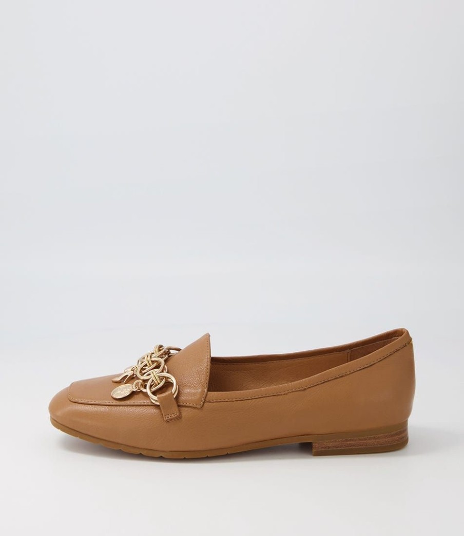 Shoes TOP END | Mennat Dark Tan Leather Loafers