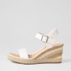 Shoes DJANGO & JULIETTE | Pakko White Natural Multi Leather Espadrilles