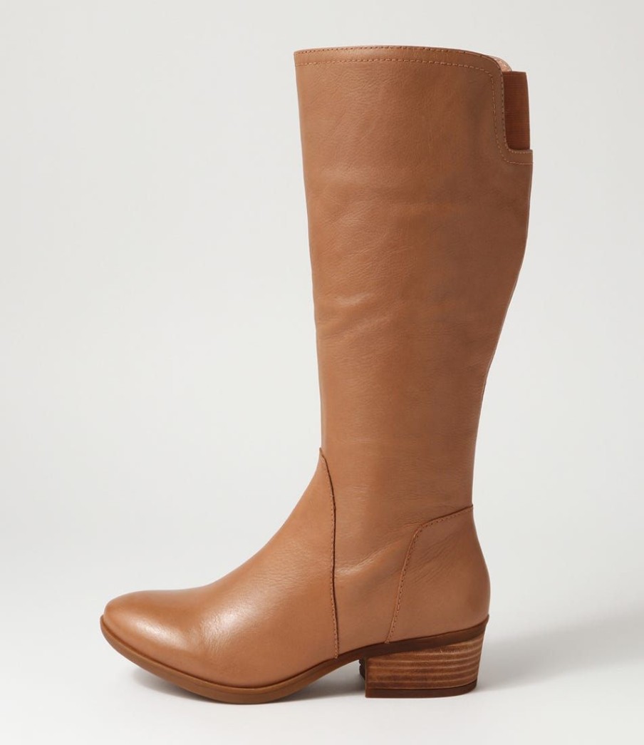 Shoes DIANA FERRARI | Zesto Dark Tan Leather Knee High Boots