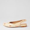 Shoes TOP END | Fairy Orange Yellow Splash Leather Flat Shoes