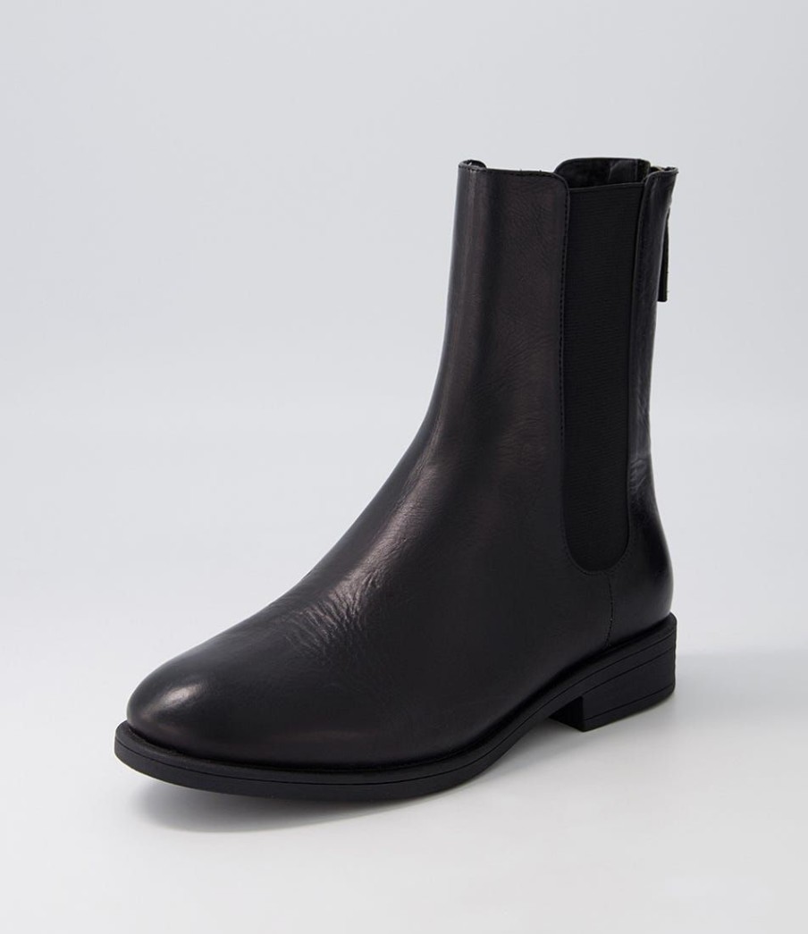 Shoes DJANGO & JULIETTE | Martela Black Leather Chelsea Boots