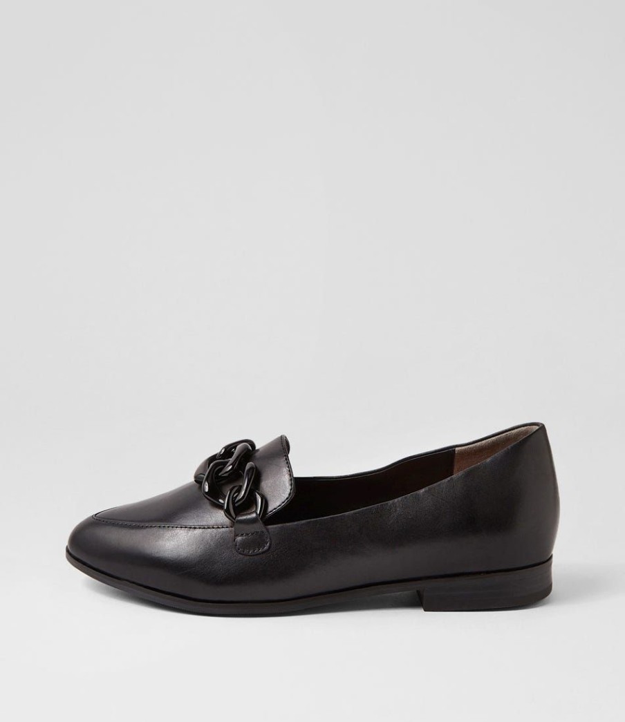 Shoes ZIERA | Olange Xw Black Leather Loafers