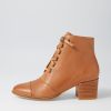 Shoes DJANGO & JULIETTE | Mclain Cognac Leather Lace Up Boots