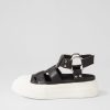 Shoes DJANGO & JULIETTE | Akash Black White Leather Sneakers