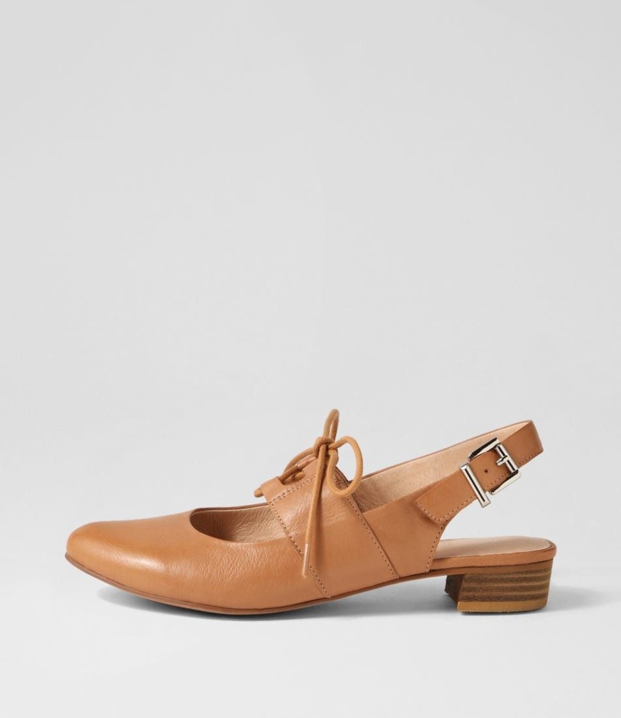 Shoes DJANGO & JULIETTE | Erens Dark Tan Leather Mary Janes