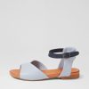 Shoes DIANA FERRARI | Winna Powder Blue Navy Leather Sandals