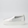 Shoes DJANGO & JULIETTE | Sina Silver Leather Sneakers