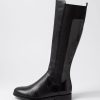 Shoes DJANGO & JULIETTE | Youss Black Leather Knee High Boots