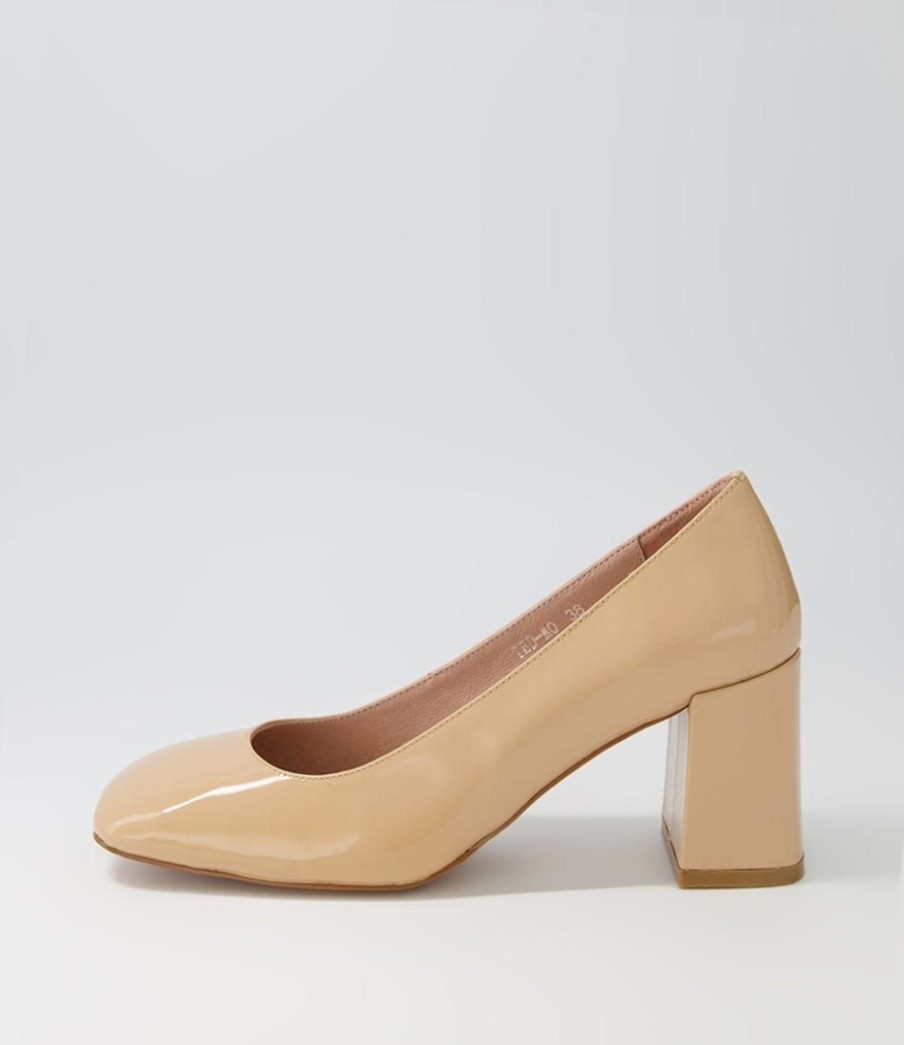 Shoes MOLLINI | Ted Nude Patent Leather Heels