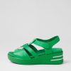 Shoes ZIERA | Sharrell Xw Bright Emerald Leather Sandals