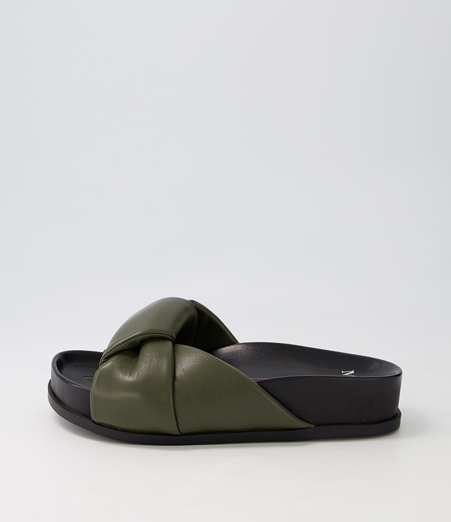 Shoes MOLLINI | Cascade Olive Black Slides