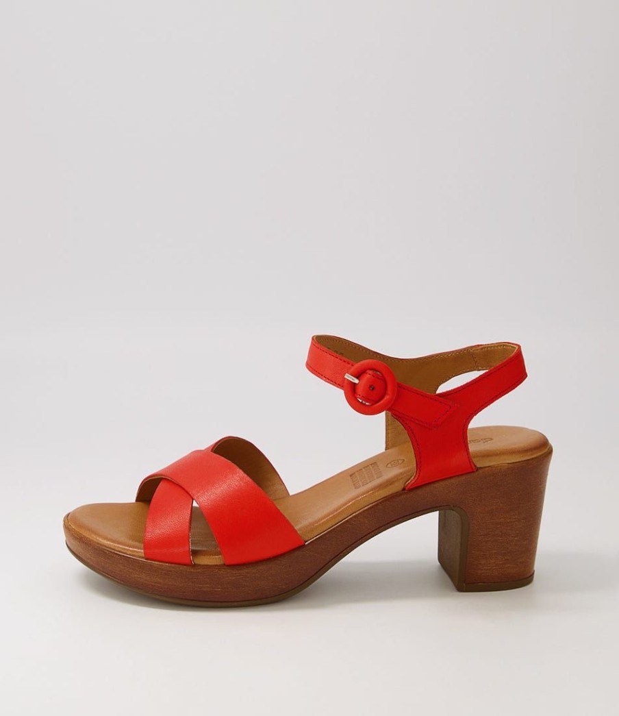 Shoes DIANA FERRARI | Baha2 Red Leather Sandals